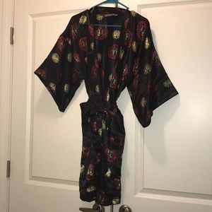 100% silk robe